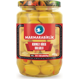 Marmara biberli yeşil zeytin 400g
