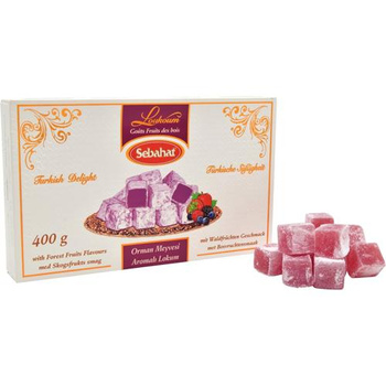 Sebahat Lokum leśne, Orman Meyveli Lokum, Forest Fruit Turkish Delight 400g
