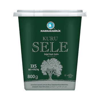 Marmarabirlik Sele Siyah Zeytin, 800g (3XS)