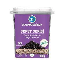 Marmarabirlik Doğal Siyah Zeytin 2xs 800g