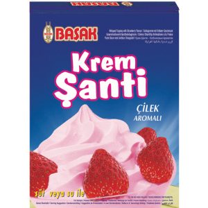 Basak śmietana truskawkowa, Çilekli Krem Şanti, Whipped Cream Strawberry 75g